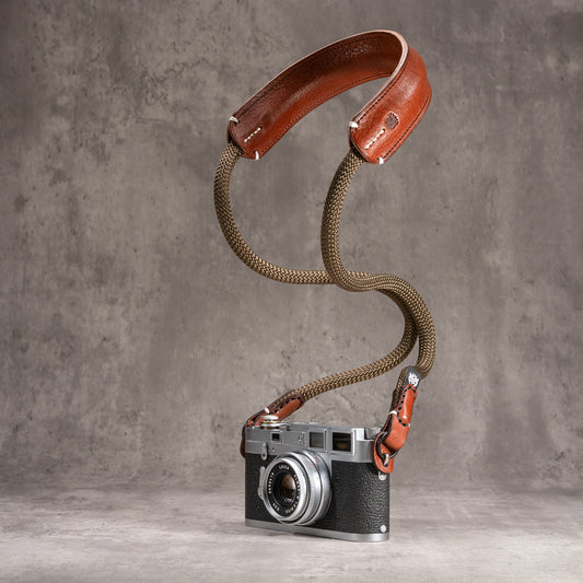 Classic Round Rope Padded Camera Strap - Outback
