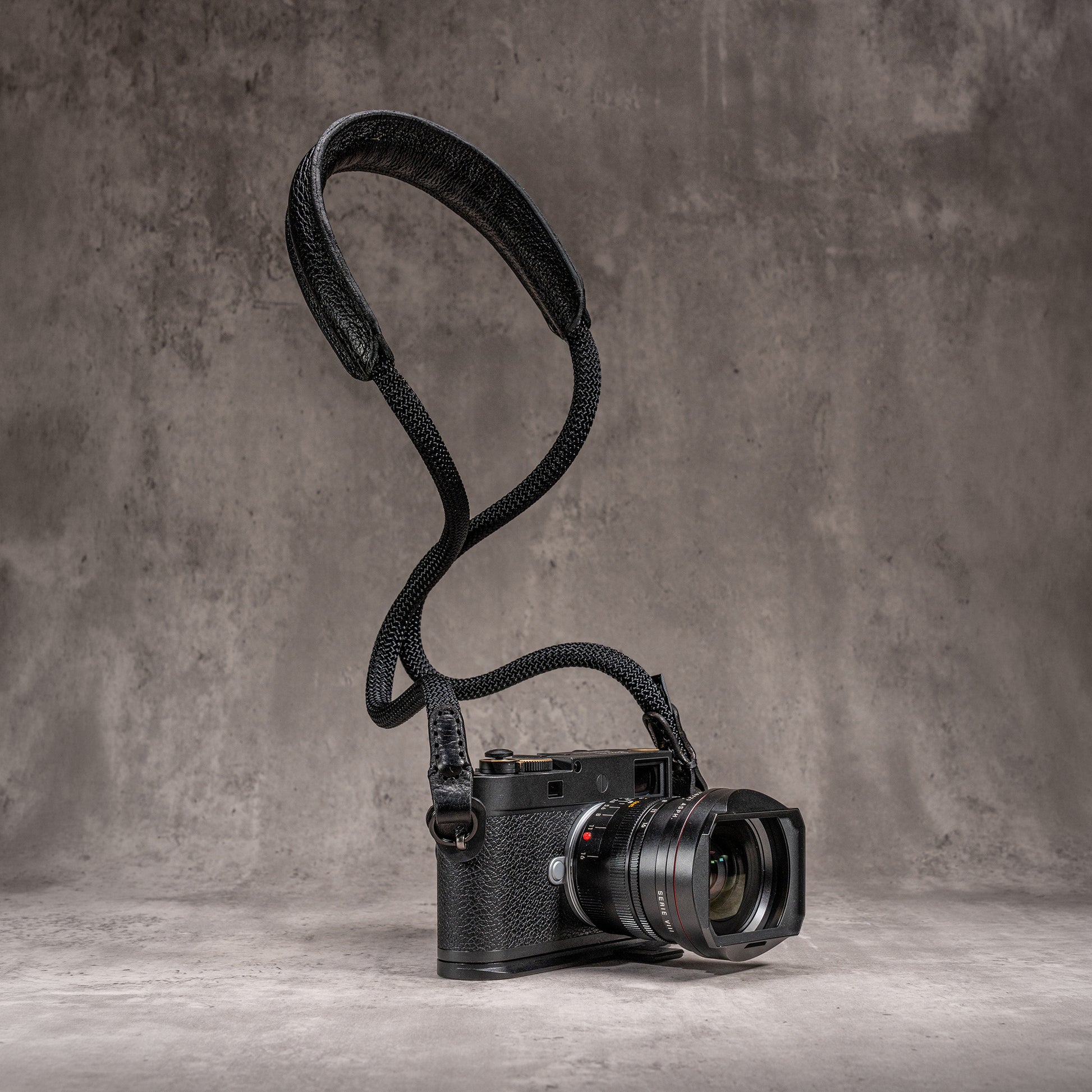 Classic Round Padded Rope Camera Strap -  Stealth