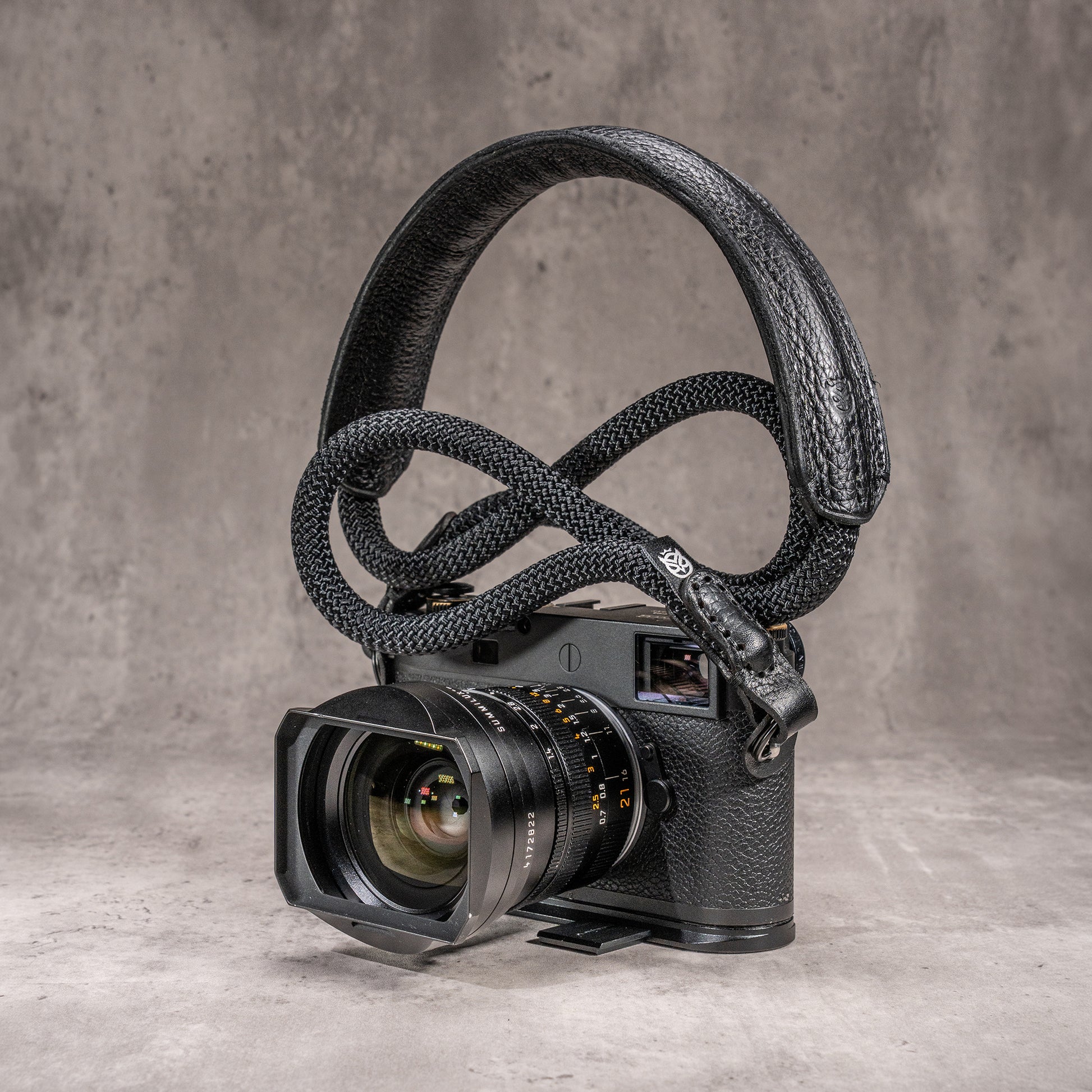 Classic Round Padded Rope Camera Strap -  Stealth