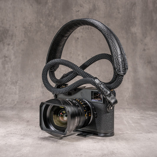 Classic Round Padded Rope Camera Strap -  Stealth
