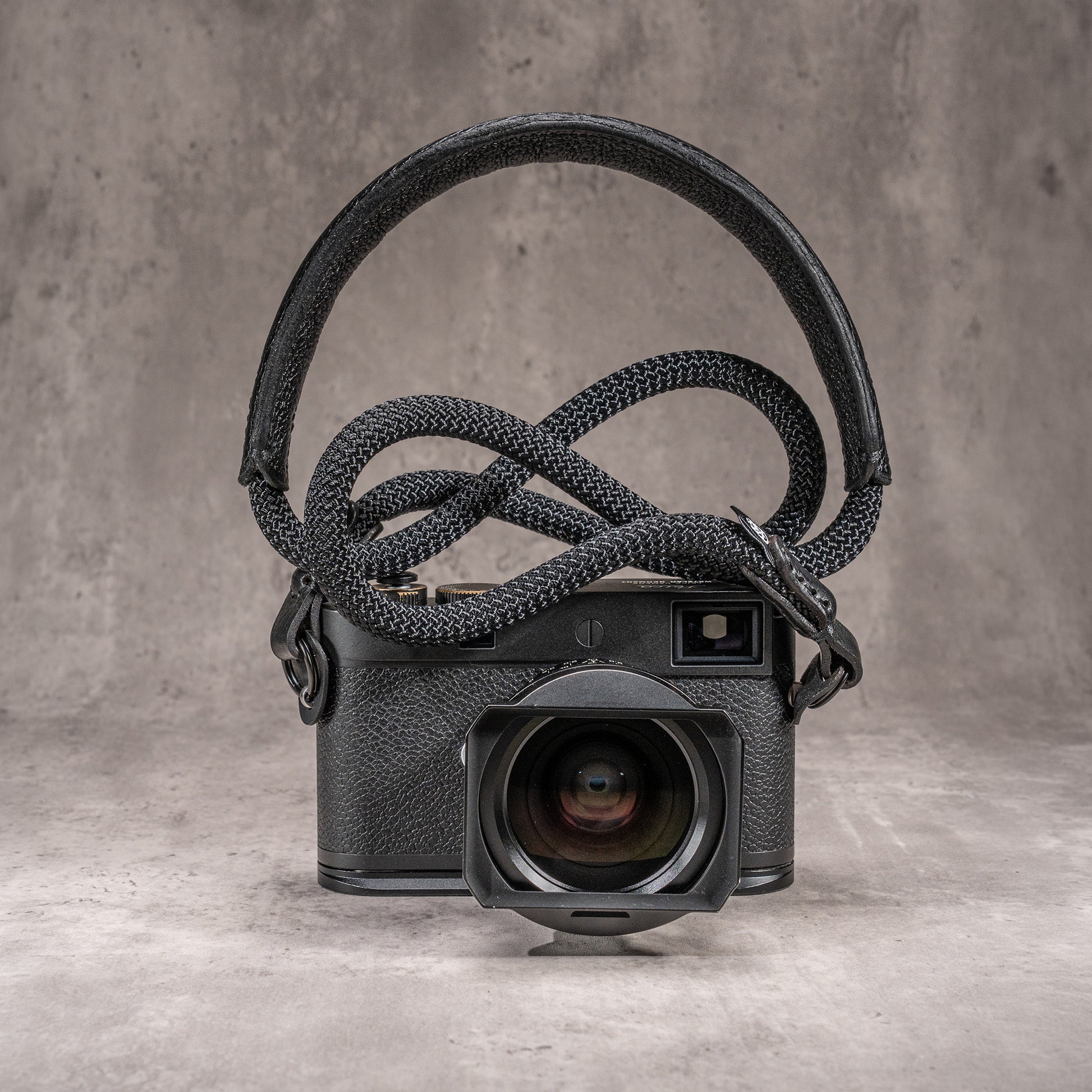 Classic Round Padded Rope Camera Strap -  Stealth