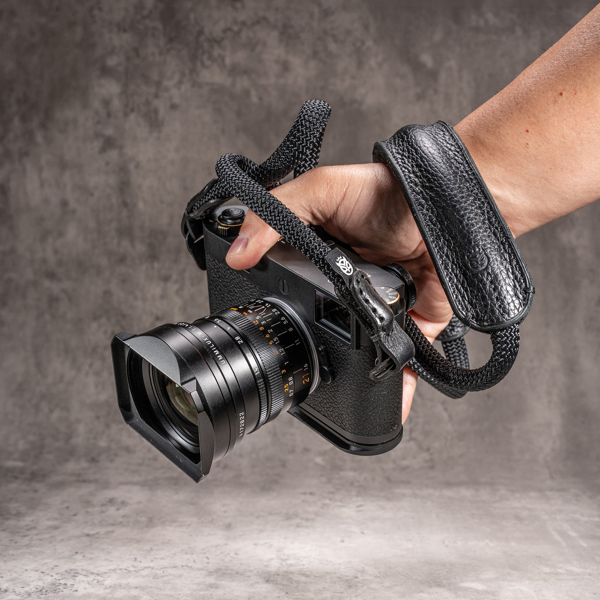 Classic Round Padded Rope Camera Strap -  Stealth