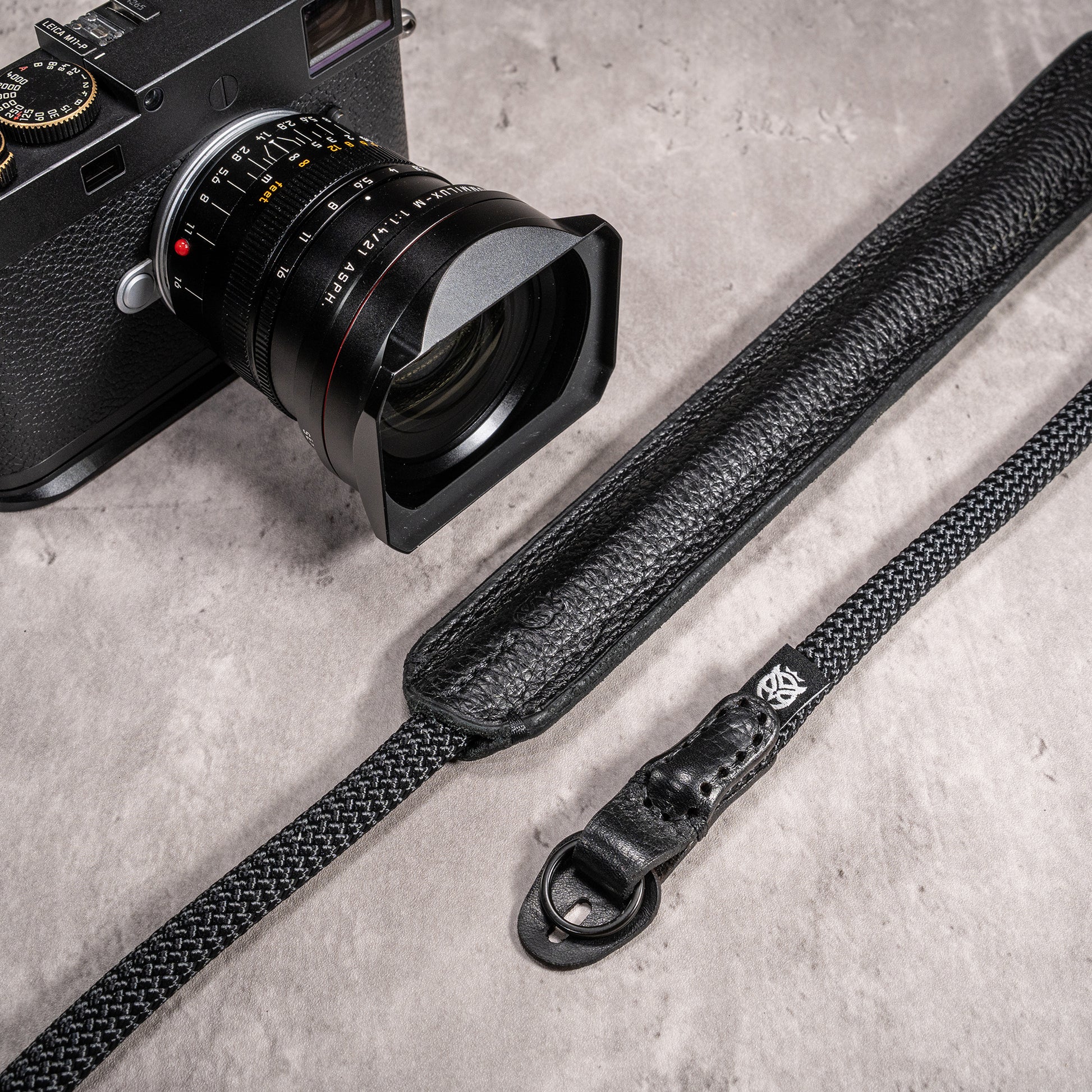 Classic Round Padded Rope Camera Strap -  Stealth