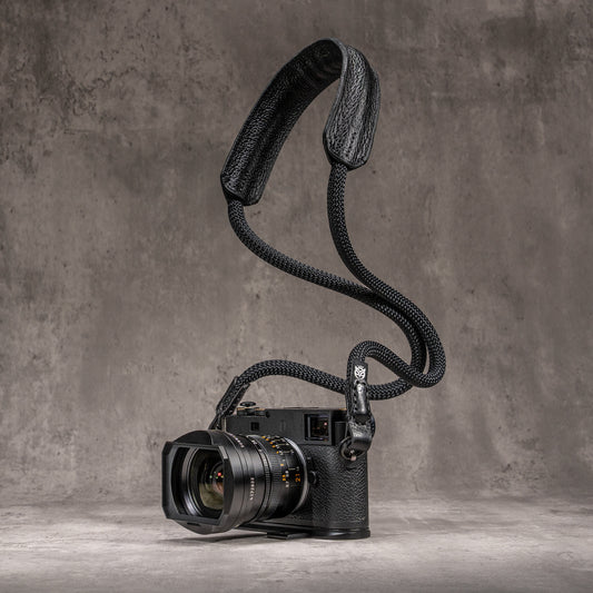Classic Round Padded Rope Camera Strap -  Stealth