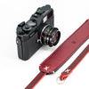 Comfy Raw Vintage Leather Padded Camera Strap - Red Dune - view 4