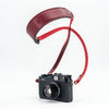 Comfy Raw Vintage Leather Padded Camera Strap - Red Dune - view 2