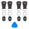 Square Lug to Split Ring Convert Kit - Black with Red Accent (2 pair)