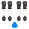Square Lug to Split Ring Convert Kit - Black with Red Accent (2 pair)