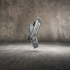 Owlkrown EDC Keychain Tool in Silver Chrome, included with the kit