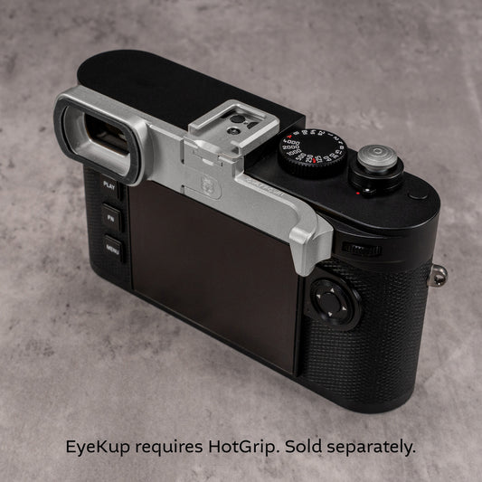 EyeKup For Leica M EV1 Silver Chrome (Requires a HotGrip)
