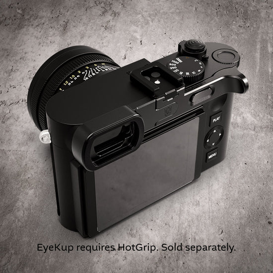 Owlkrown EyeKup for Leica Q2 and Q3 in Black Chrome