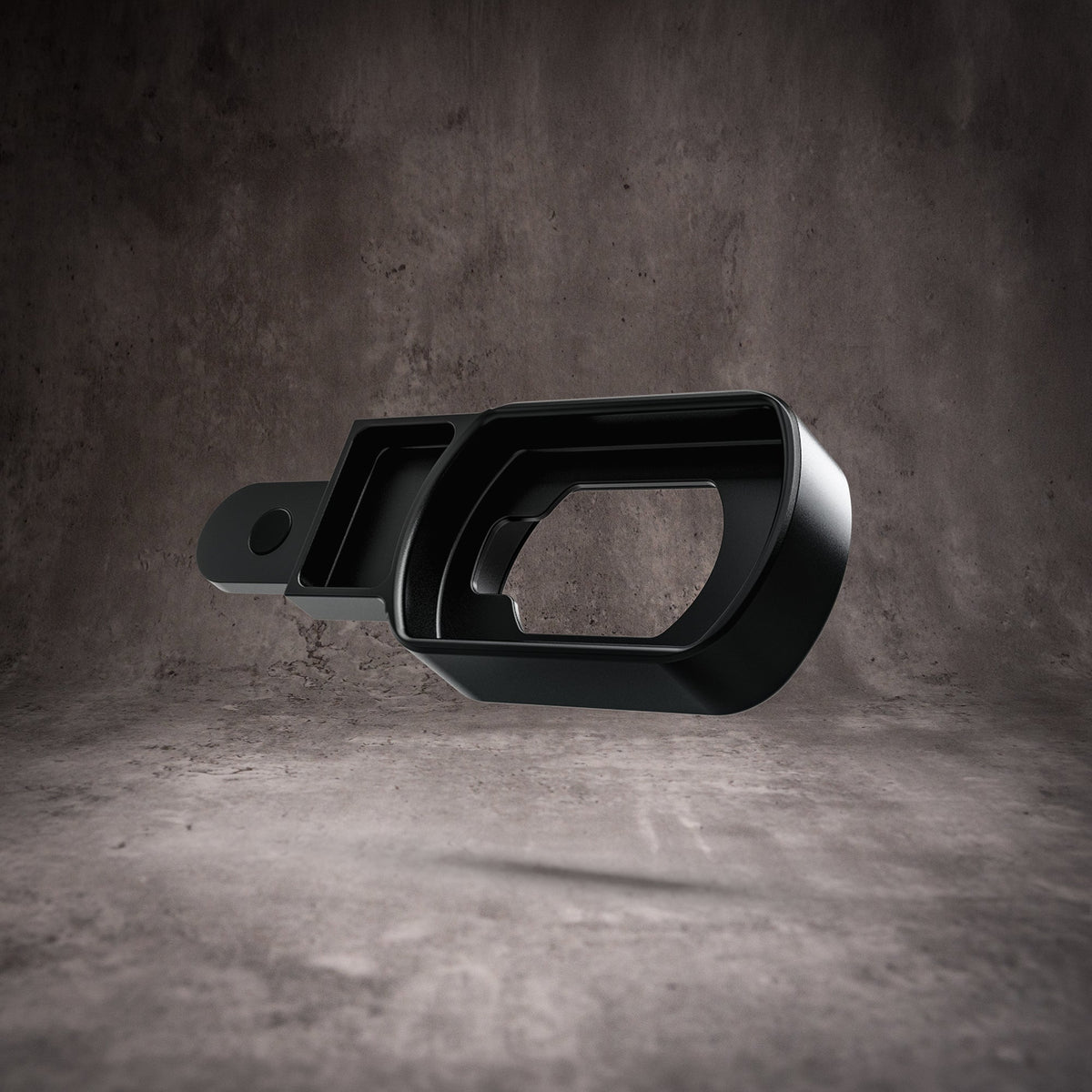 Owlkrown EyeKup for Leica Q2 and Q3 in Black Chrome, silicone pad detail