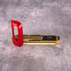 FlexGrip for Leica Q — Solid Brass plate, OxBlood grip