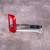 FlexGrip for Leica Q — Silver Chrome plate, OxBlood grip