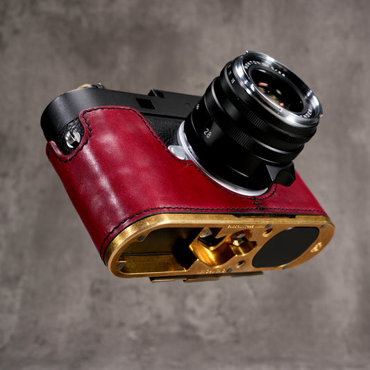 FlexCase for Leica M11, M EV1 - OxBlood - Brass Plate - Limited Edition