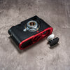FlexCase for Leica M11, M EV1 - Black Chrome - OxBlood Plate