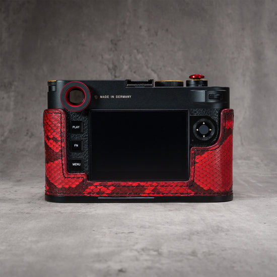 Red Python FlexCase on a Leica M11, rear angle