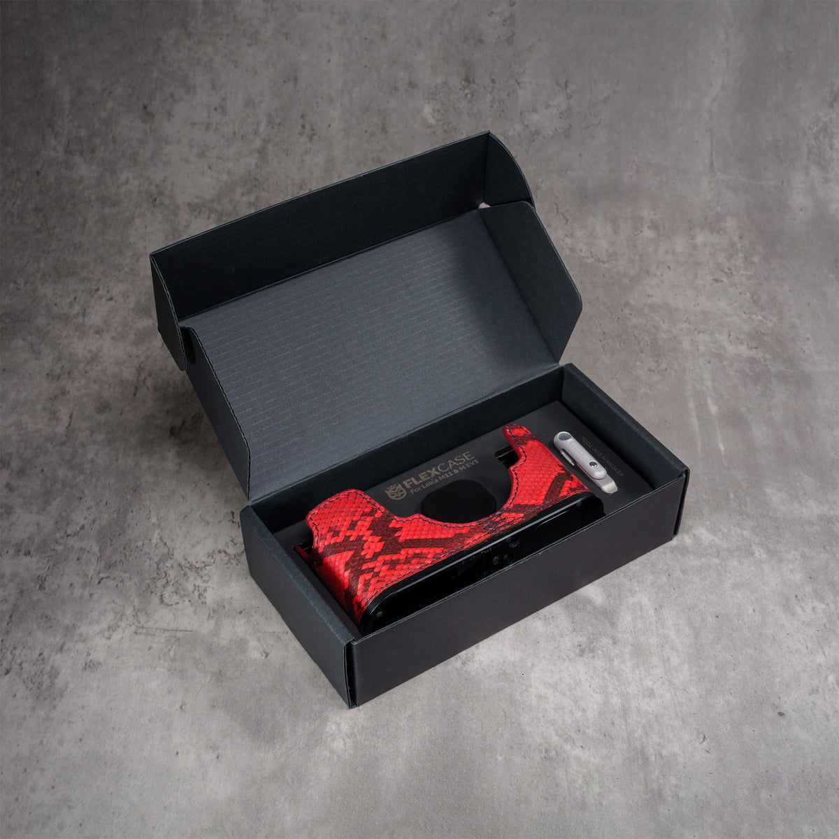 Red Python FlexCase in its box