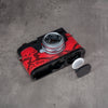 Red Python FlexCase on a Leica M11 with the AirTag bay open