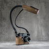 The Taupe Gloss FlexCase on a Leica M with the matching Classic Flat Padded Rope camera strap