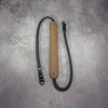 The Taupe Gloss FlexCase on a Leica M with the matching Classic Flat Padded Rope camera strap