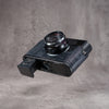 Black Swamp FlexCase from the right with the battery pulled out through the base plate