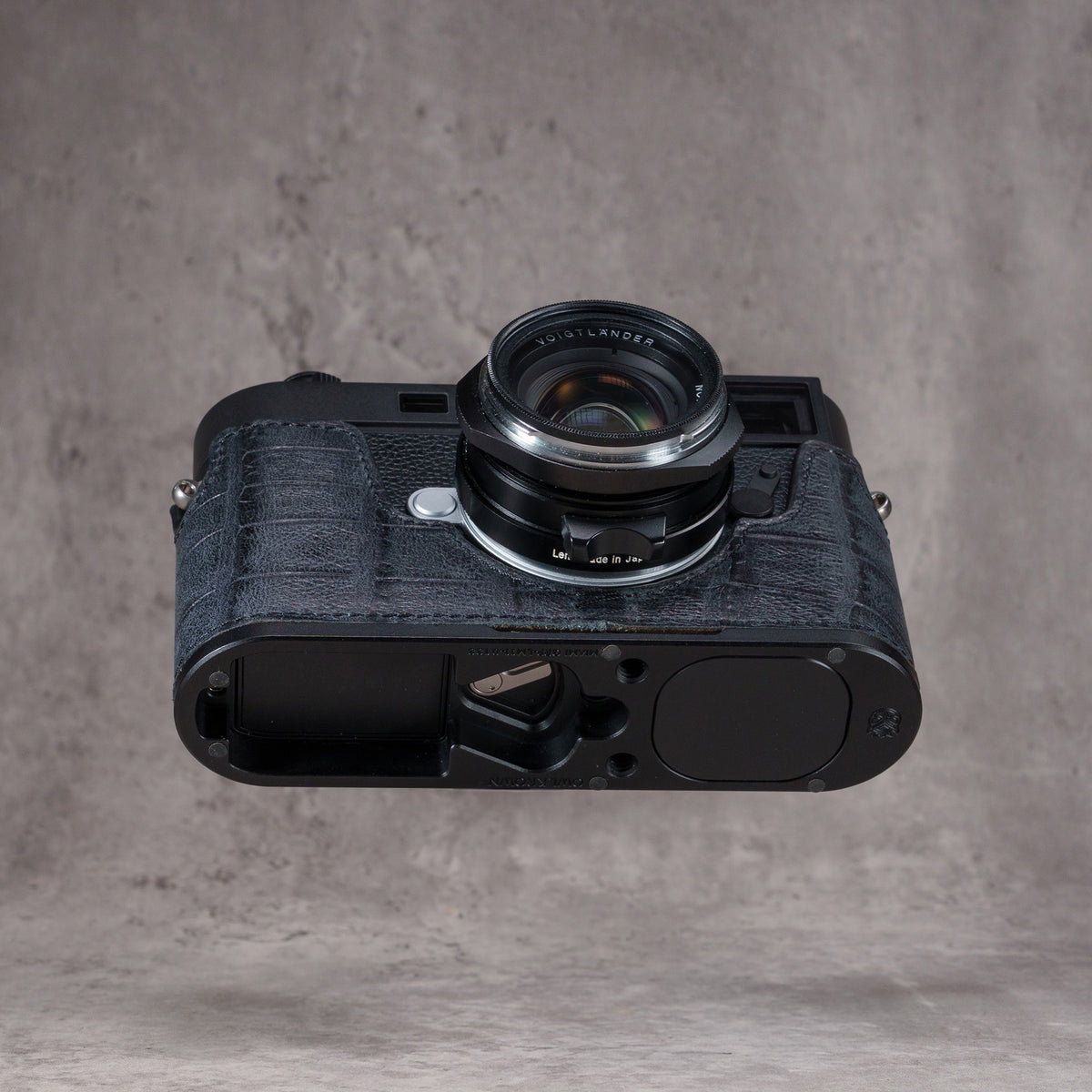Black Swamp FlexCase from below, showing the machined Black Chrome base plate