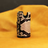 Python FlexCase seen end on, showing how little it adds to the body