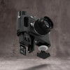 Black Chrome FlexGrip shown apart from the Leica M10 with the plate, memory card and cap