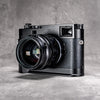 Black Chrome FlexGrip on a Leica M10, front view with the lens