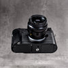 Leica M10 with the Black Chrome FlexGrip, seen from below