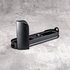 Black Chrome FlexGrip for the Leica M10 on its own, seen from the grip end