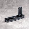 Black Chrome FlexGrip for the Leica M10, the slot through the grip seen from the camera side