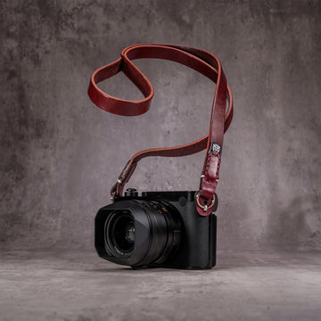 Slacker Leather Camera Strap - OxBlood