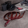 Slacker Leather Camera Strap - OxBlood