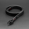 Helliot Leather Camera Strap - Black with Red Accent