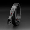 Helliot Leather Camera Strap - Black with Red Accent