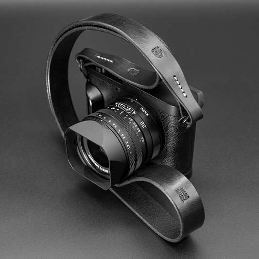 Helliot Leather Camera Strap - Monochrome