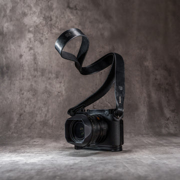 Helliot Leather Camera Strap - Monochrome