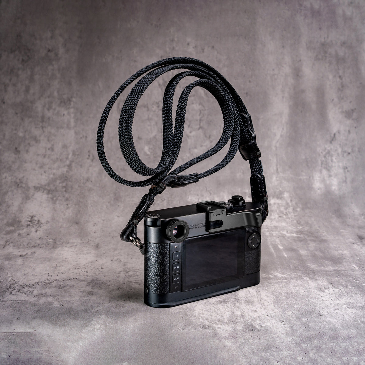 M.O.A.K. for Leica M10, Black with Stealth TrailFlex strap