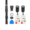 WristFlex Adjustable - Black with Red Accent