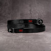 Noboru Leather Camera Strap Black & Red Accent for Fuji Film