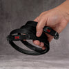Noboru Leather Camera Strap Black & Red Accent for Fuji Film