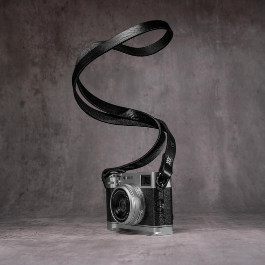 Noboru Leather Camera Strap For Small Lug Cameras - Monochrome