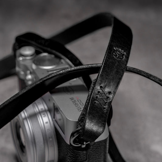 Noboru Leather Camera Strap Stealth for Fuji Film