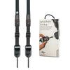 Classic Flat Padded Rope Camera Strap - Black with Red Accent