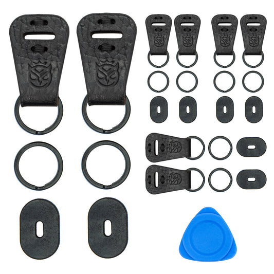 Square Lug to Split Ring Convert Kit - Stealth (4 pair)