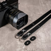 Raw Vintage Leather Camera Strap -  Monochrome