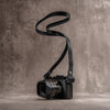 Raw Vintage Leather Camera Strap -  Monochrome