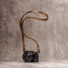 Raw Vintage Leather Camera Strap -  Safari